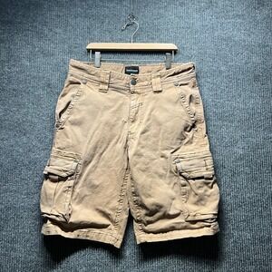 Affliction Cargo Shorts Mens 31 Tan Khaki Y2K Grunge MMA Utility Pockets